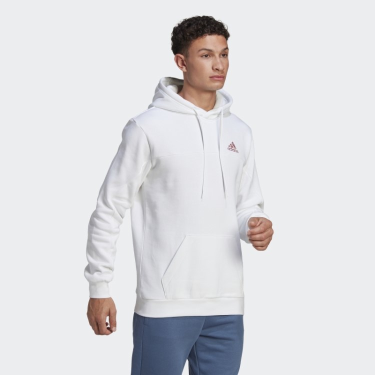 Adidas Stadium Fleece Badge Of Sport Moletom Com Capuz Branco