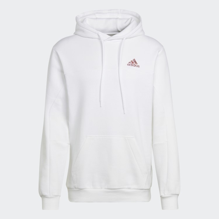 Adidas Stadium Fleece Badge Of Sport Moletom Com Capuz Branco