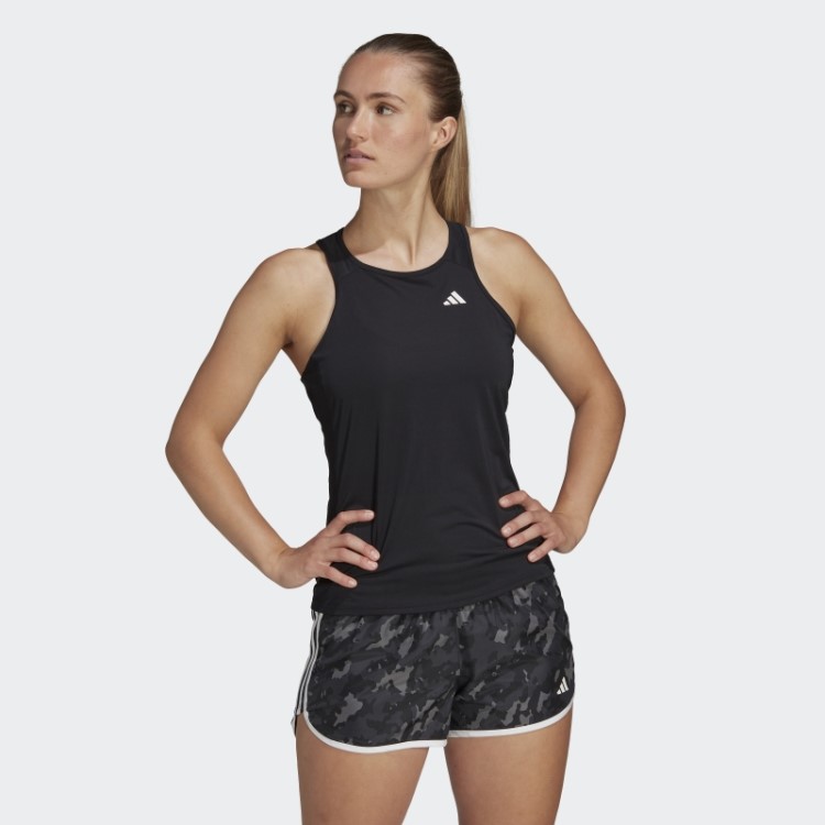 Adidas Preta Possui A Regata De Corrida