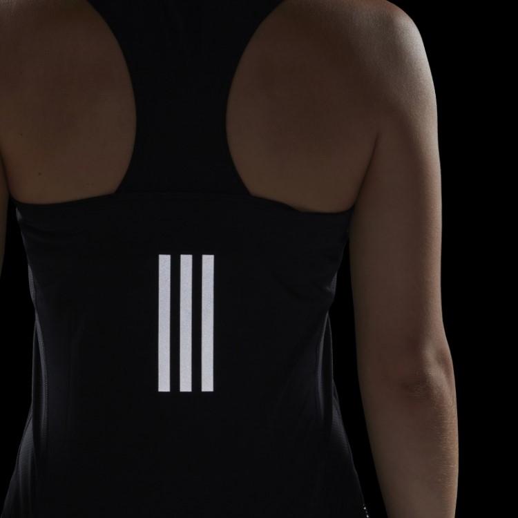 Adidas Preta Possui A Regata De Corrida