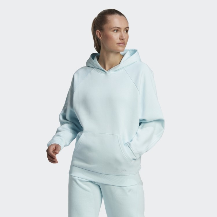 All Szn Moletom De Lã Boyfriend Azul Adidas
