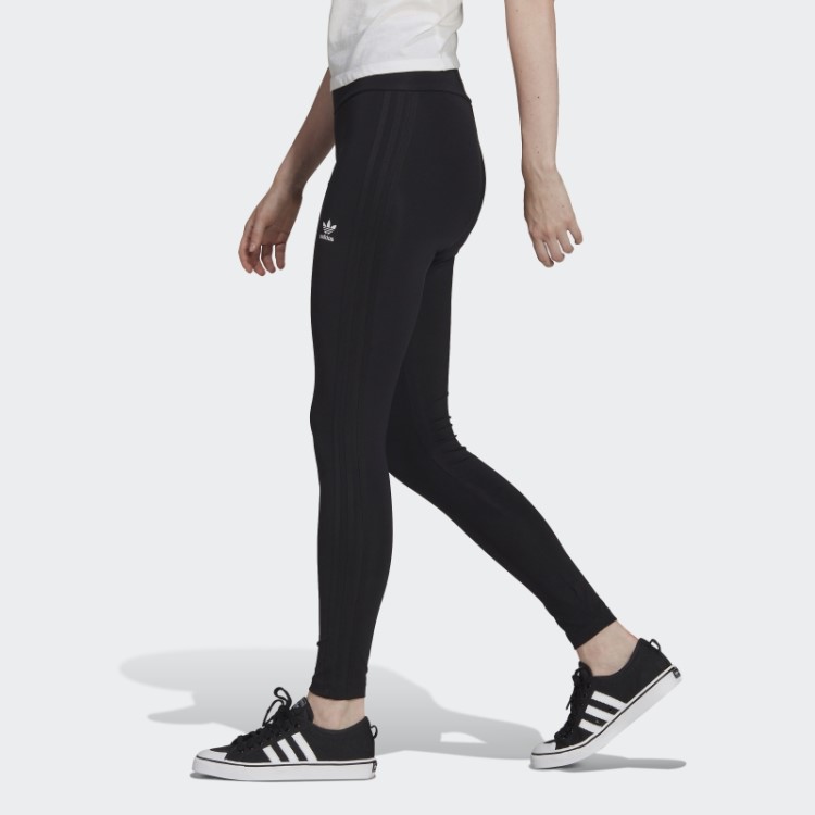 Meia-calça Adicolor Classics Tonal Com As Três Listras Preta Adidas