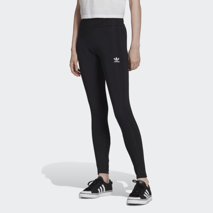 Meia-calça Adicolor Classics Tonal Com As Três Listras Adidas Preta