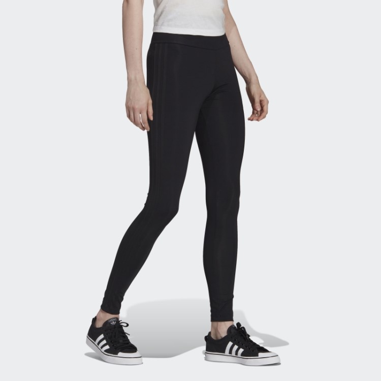 Meia-calça Adicolor Classics Tonal Com As Três Listras Adidas Preta