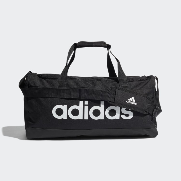 Bolsa Esportiva Adidas Essentials Logo Preta Média