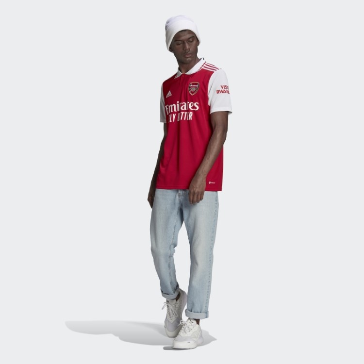 Arsenal 22/23 Camisa Casa Adidas Escarlate