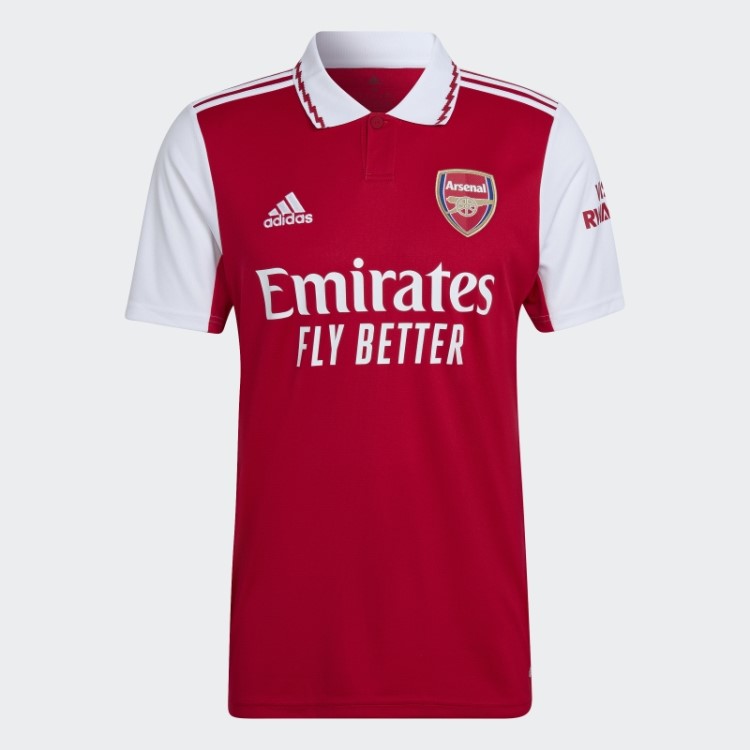 Arsenal 22/23 Camisa Casa Adidas Escarlate