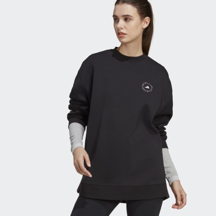 Adidas By Stella Mccartney Moletom Esportivo Moda Preta