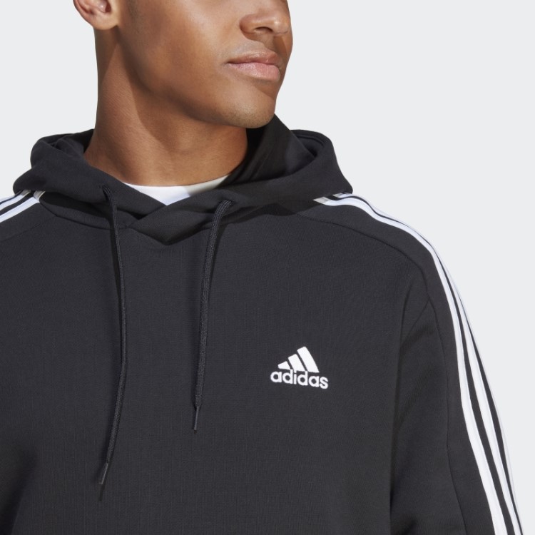 Essentials French Terry Moletom Com As Três Listras Preto Adidas