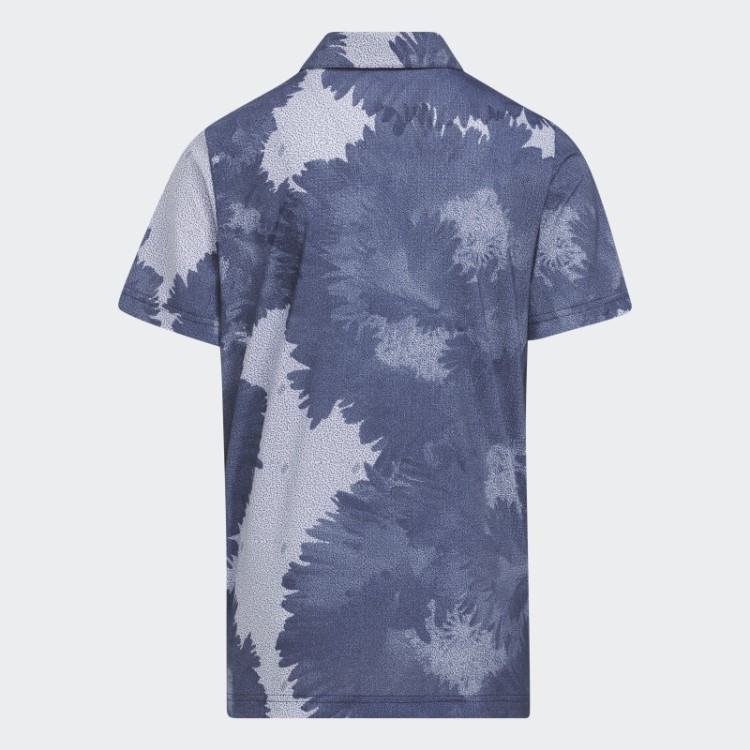 Camisa Polo Adidas Azul Marinho Com Flor