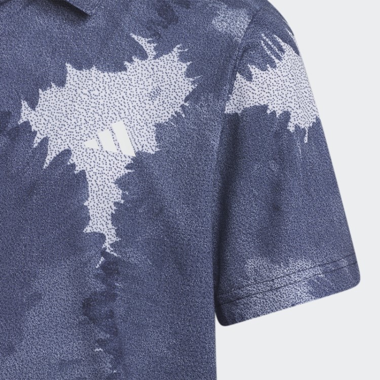 Camisa Polo Adidas Azul Marinho Com Flor