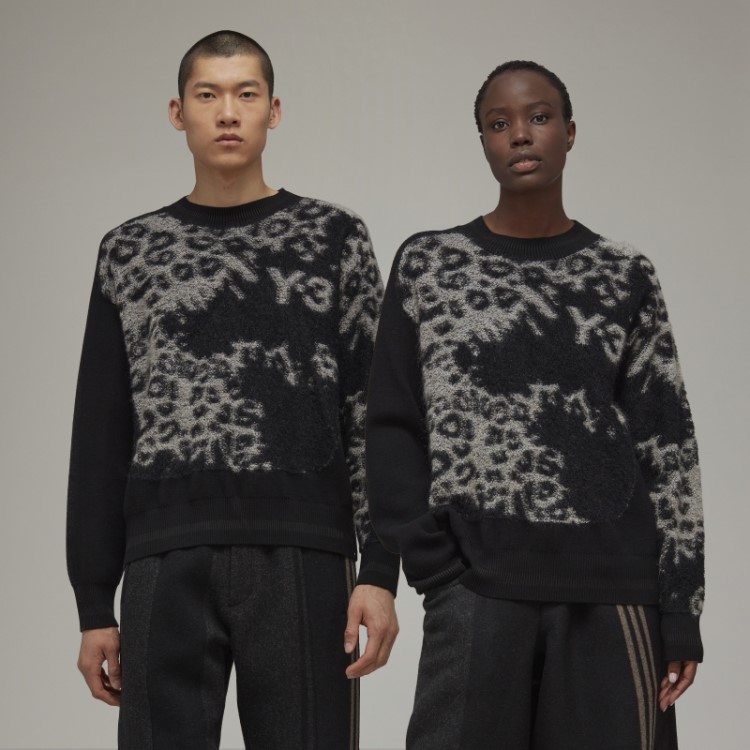 Suéter De Tricot Leopardo Adidas Y-3