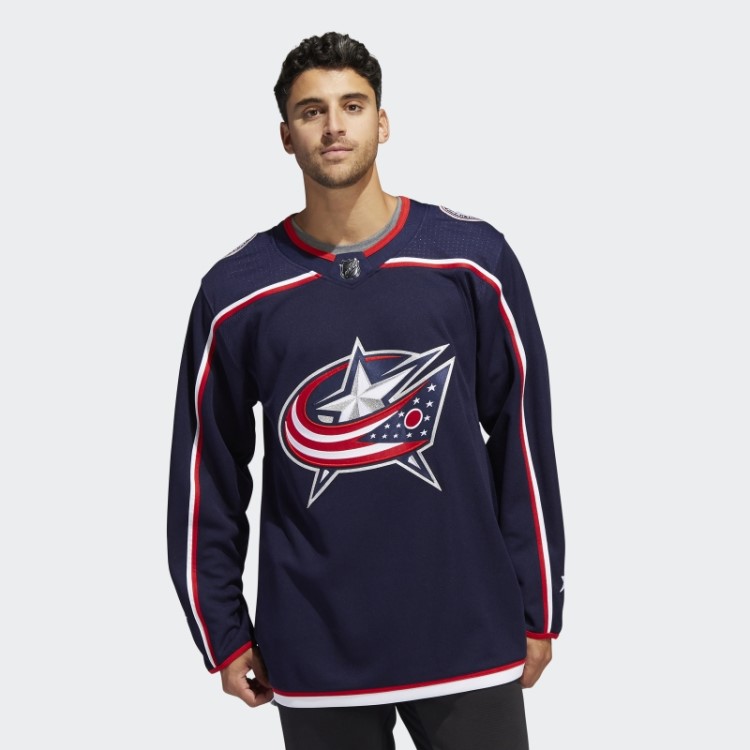 Jaquetas Azuis Adidas Home Autêntico Jersey Navy 09 Ccm-sld