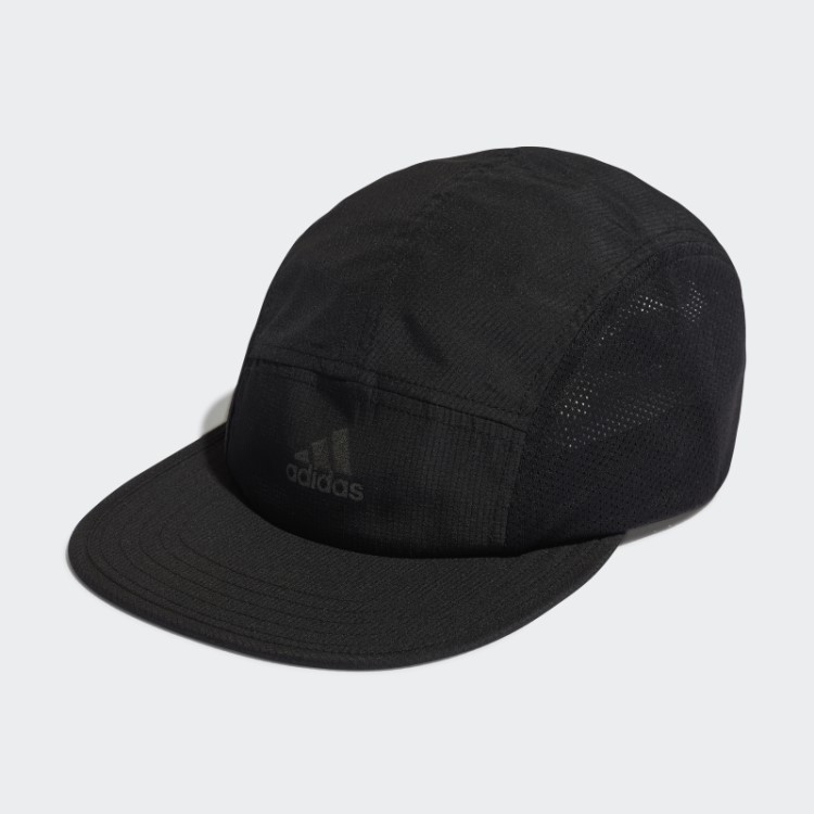 Boné Corredor Refletivo Aeroready Com Cinco Painéis Preto Adidas