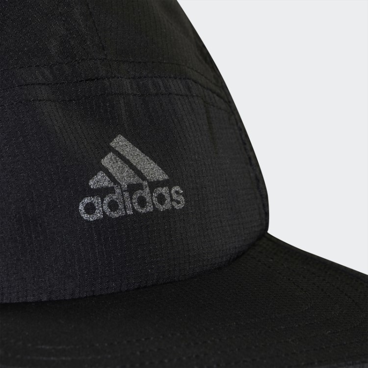 Boné Corredor Refletivo Aeroready Com Cinco Painéis Preto Adidas