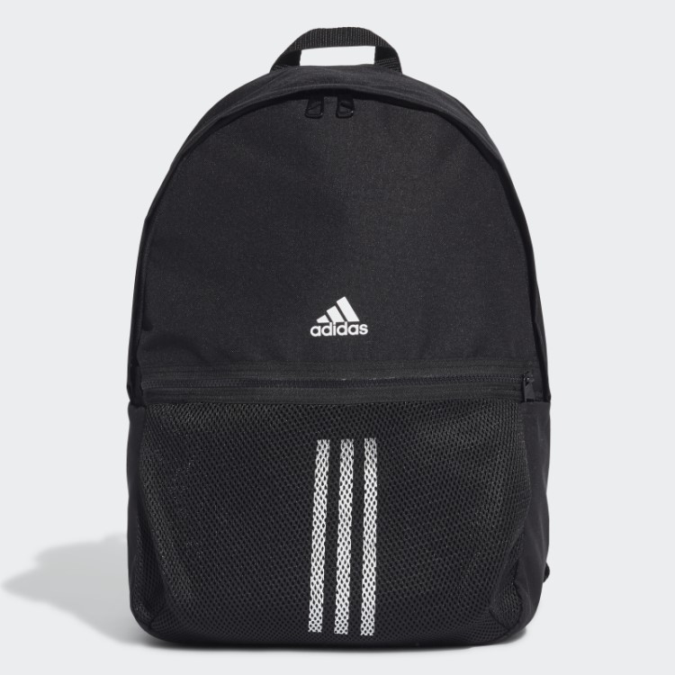 Mochila Adidas Classic 3 Listras Branca Quente