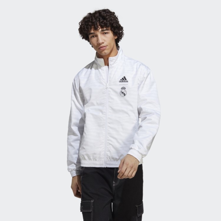 Jaqueta Branca Adidas Real Madrid Hino