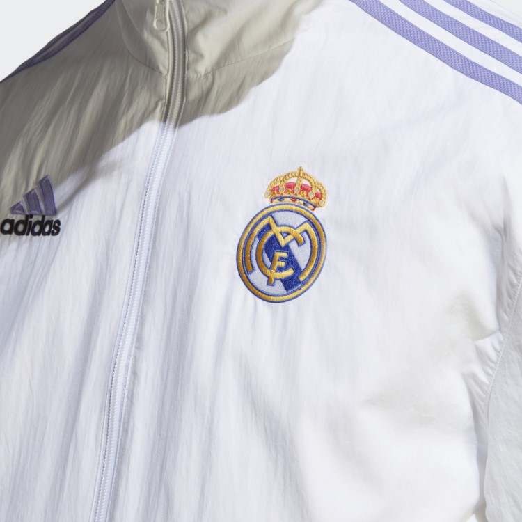 Jaqueta Branca Adidas Real Madrid Hino