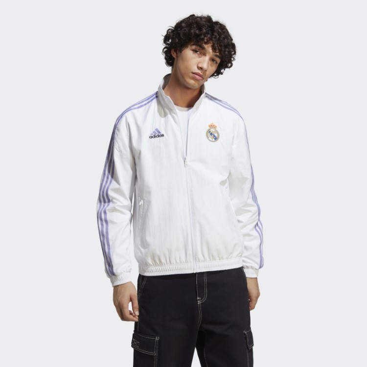 Jaqueta Branca Adidas Real Madrid Hino