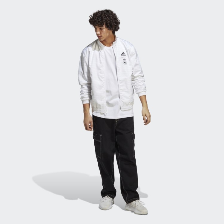 Jaqueta Branca Adidas Real Madrid Hino