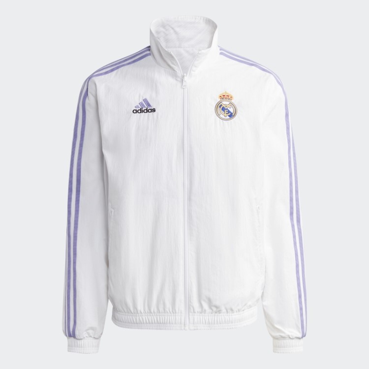Jaqueta Branca Adidas Real Madrid Hino