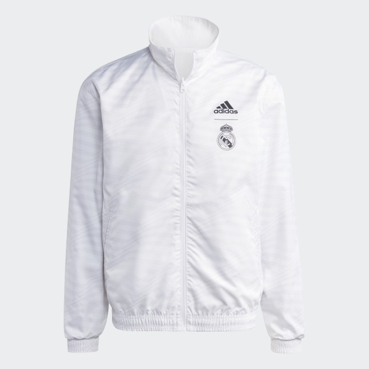 Jaqueta Branca Adidas Real Madrid Hino