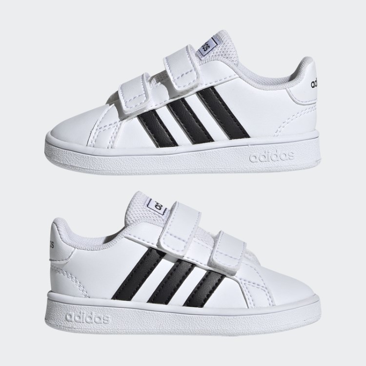 Sapatos Grandes Da Corte Adidas Branco