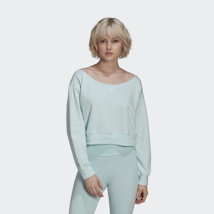 Moletom Despojado De Menta Adidas