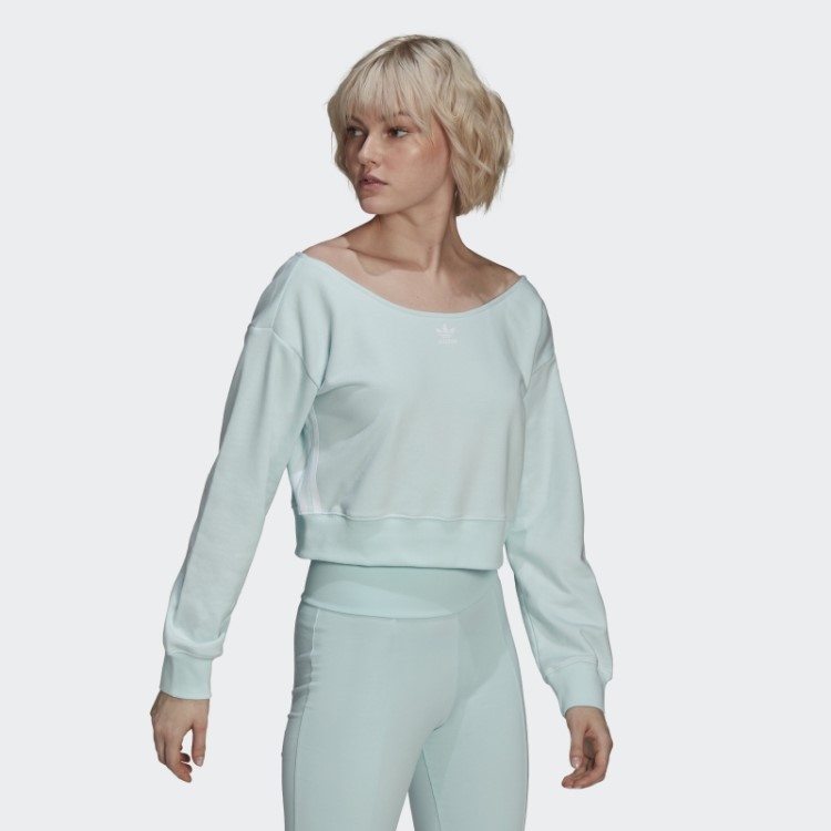 Moletom Despojado De Menta Adidas
