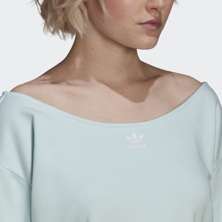 Moletom Despojado De Menta Adidas