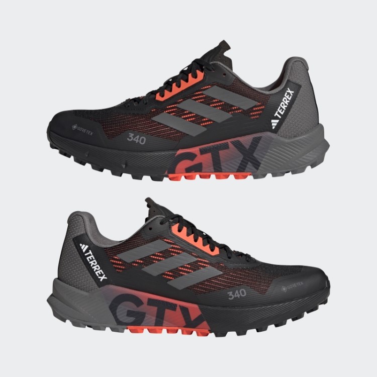 Tênis De Corrida De Trilha Agravic Flow Gore-tex Preto Adidas 2.0