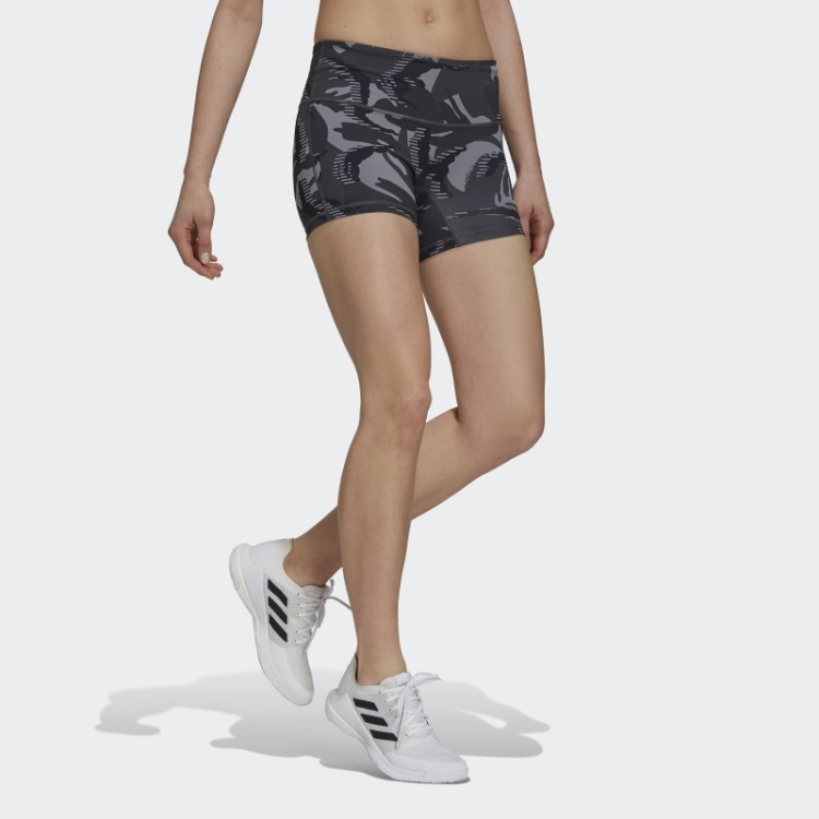 Meia-calça Camuflada Cinza De 4 Polegadas Adidas