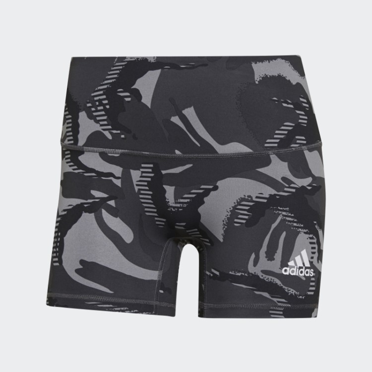 Meia-calça Camuflada Cinza De 4 Polegadas Adidas
