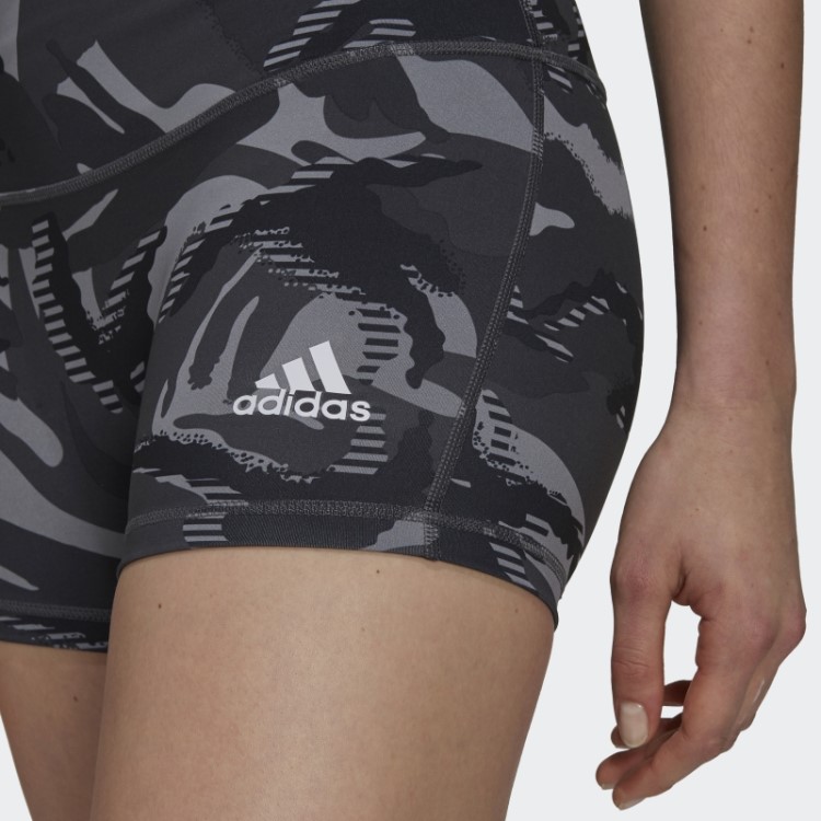 Meia-calça Camuflada Cinza De 4 Polegadas Adidas
