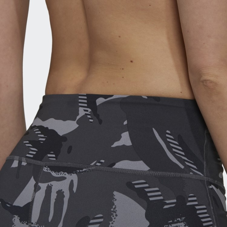 Meia-calça Camuflada Cinza De 4 Polegadas Adidas