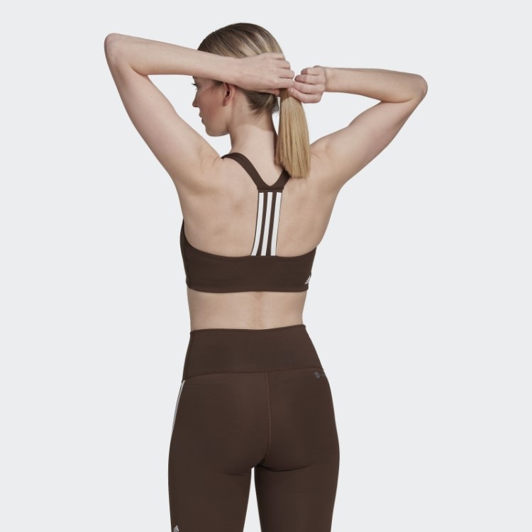 Sutiã De Treinamento De Suporte Médio Adidas Powerimpact Marrom