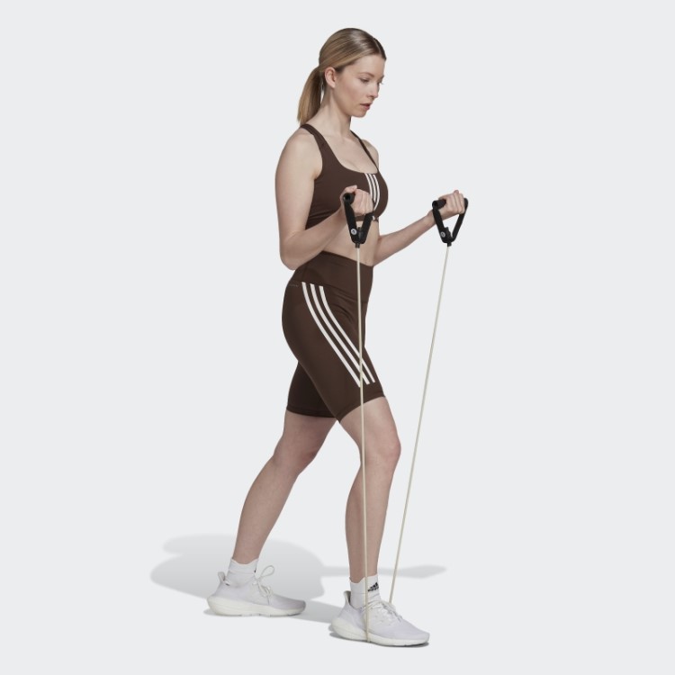 Sutiã De Treinamento De Suporte Médio Adidas Powerimpact Marrom