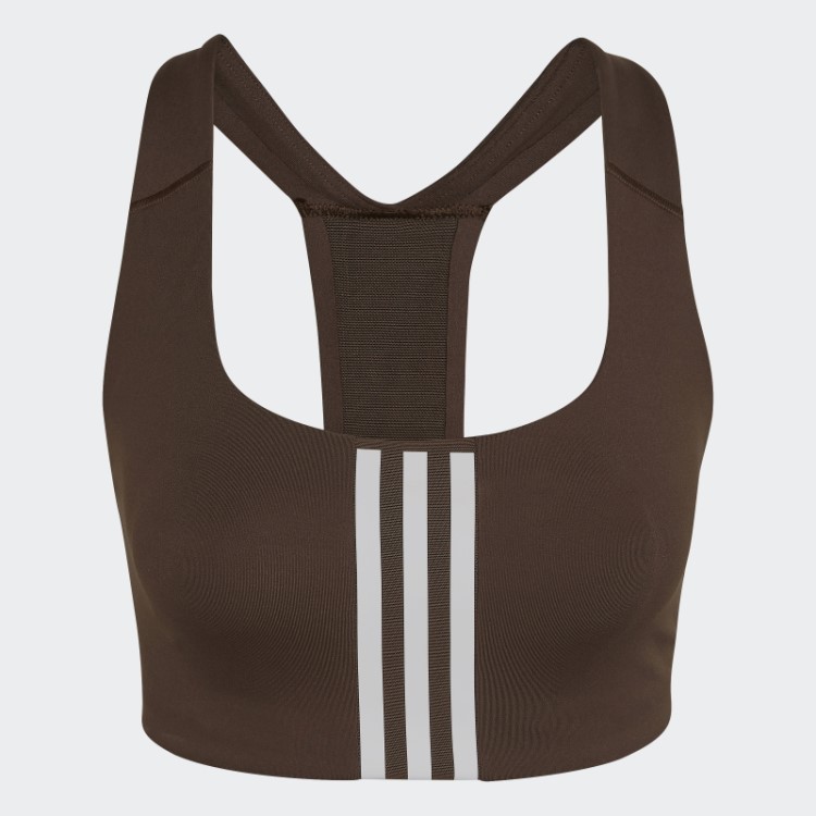 Sutiã De Treinamento De Suporte Médio Adidas Powerimpact Marrom
