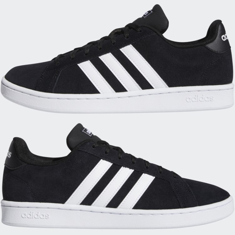 Sapatos Pretos Adidas Grand Court