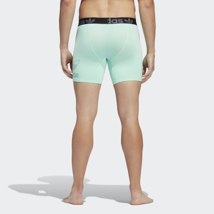 Cuecas Boxer Adidas Trefoil Menta 2 Pares