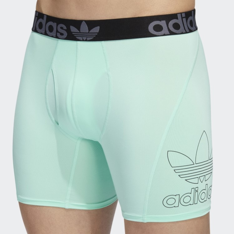 Cuecas Boxer Adidas Trefoil Menta 2 Pares