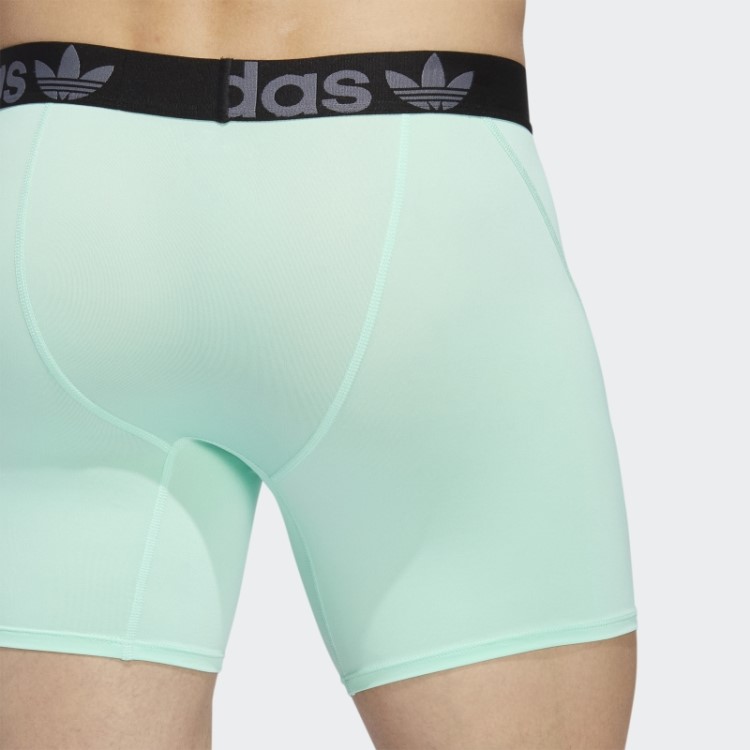 Cuecas Boxer Adidas Trefoil Menta 2 Pares