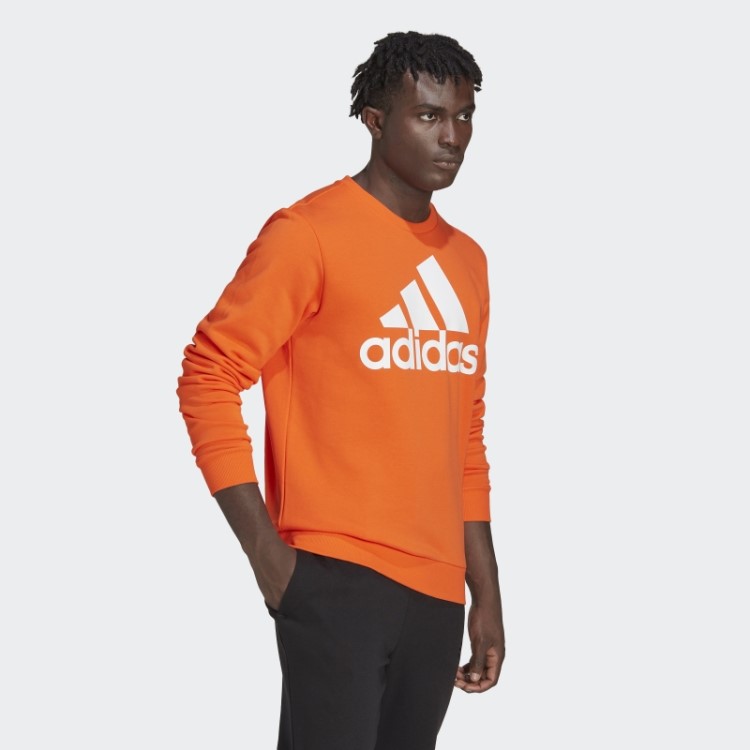 Sweatshirt Com Logótipo Grande Essencial Adidas Laranja