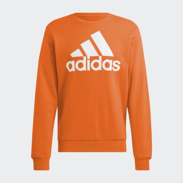 Sweatshirt Com Logótipo Grande Essencial Adidas Laranja