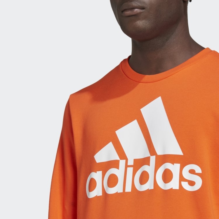 Sweatshirt Com Logótipo Grande Essencial Adidas Laranja