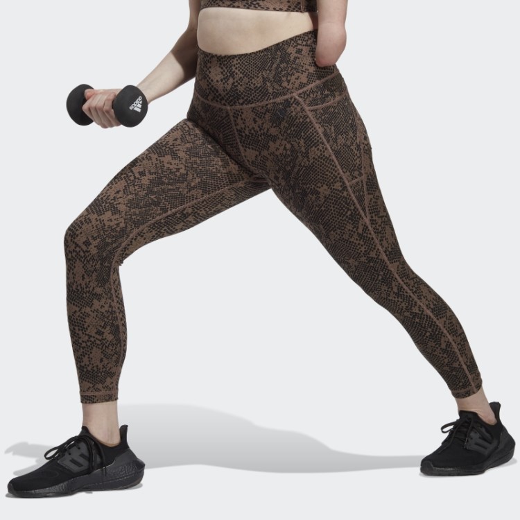 Legging Adidas Earth Optime Stash Pocket Training Animal Print 7/8