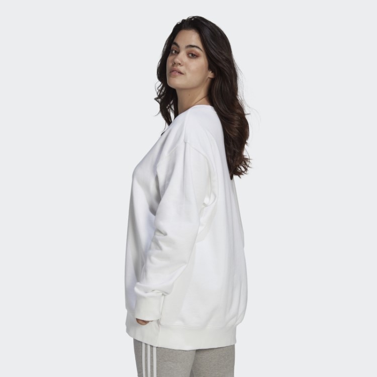 Moletom Trifoil Crew (tamanho Grande) Adidas Branco