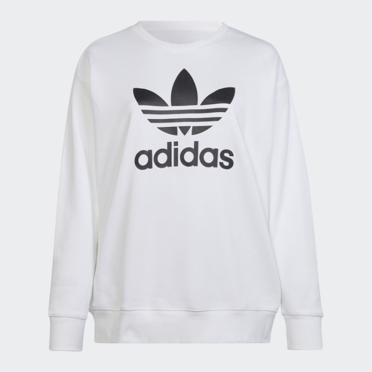 Moletom Trifoil Crew (tamanho Grande) Adidas Branco