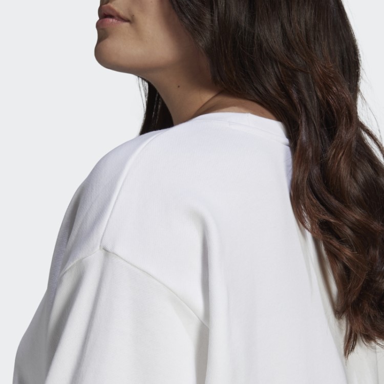 Moletom Trifoil Crew (tamanho Grande) Adidas Branco