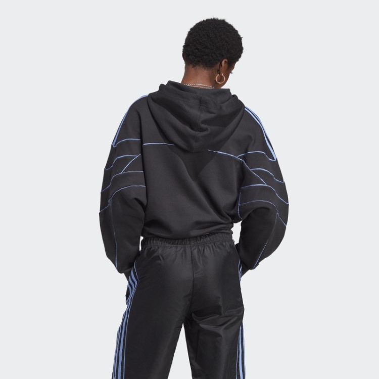 Moletom Com Capuz Recorte Corte Arquivo Adidas Preto